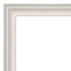 48.3 × 134.6 cm Non-Beveled White Wash Silver Full-Length Over-the-Door Mirror