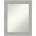58.4 × 73.7 cm Non-Beveled Glam Linen Gray Wall Mirror