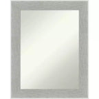 58.4 × 73.7 cm Non-Beveled Glam Linen Gray Wall Mirror