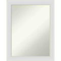 55.9 × 71.1 cm Non-Beveled Flair Soft White Narrow Wall Mirror -: Modern Rectangle, Includes Mounting Hardware