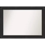106.7 × 76.2 cm Non-Beveled Ridge Black Wall Mirror
