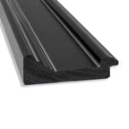 106.7 × 76.2 cm Non-Beveled Ridge Black Wall Mirror