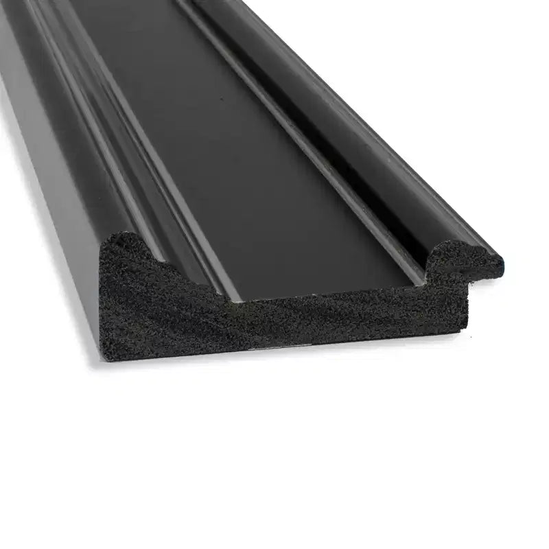 106.7 × 76.2 cm Non-Beveled Ridge Black Wall Mirror