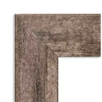 61.0 × 76.2 cm Non-Beveled Owl Brown Wood Wall Mirror – Modern Rectangular