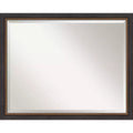 78.7 × 63.5 cm Beveled Ashton Black Wood Wall Mirror -: Modern Style, No Assembly, Includes Mount Hardware