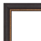 78.7 × 63.5 cm Beveled Ashton Black Wood Wall Mirror – Modern Style