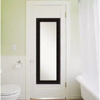 50.8 × 137.2 cm Non-Beveled Wood Over-the-Door Full-Length Mirror