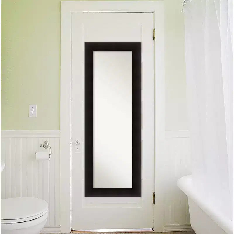50.8 × 137.2 cm Non-Beveled Wood Over-the-Door Full-Length Mirror