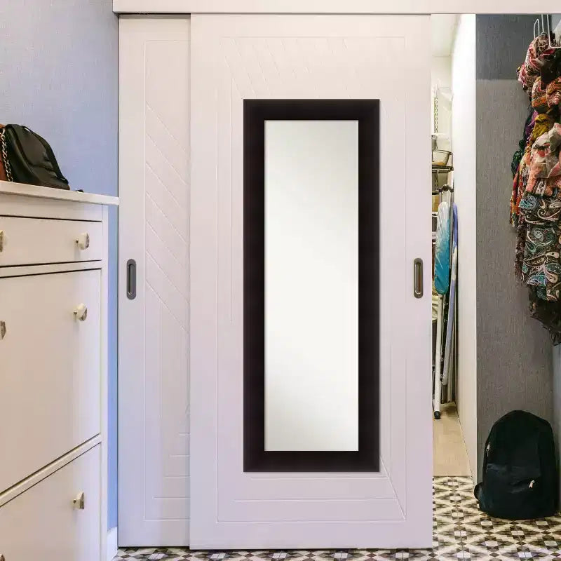 50.8 × 137.2 cm Non-Beveled Wood Over-the-Door Full-Length Mirror