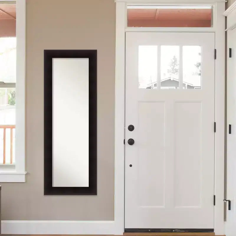 50.8 × 137.2 cm Non-Beveled Wood Over-the-Door Full-Length Mirror