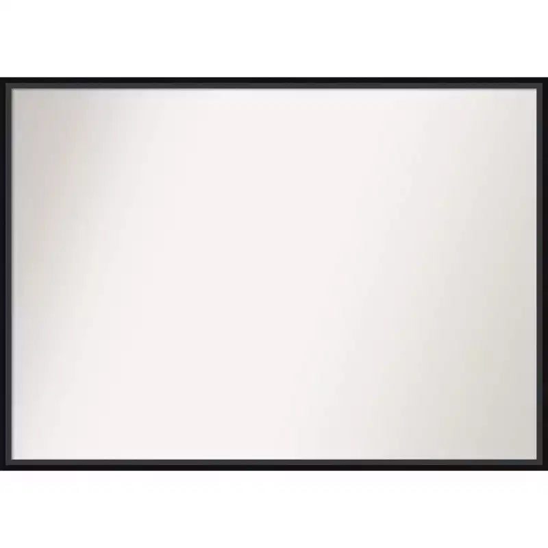 99.1 × 71.1 cm Non-Beveled Lucie Black Wood Wall Mirror