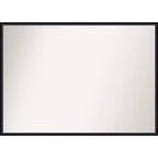 99.1 × 71.1 cm Non-Beveled Lucie Black Wood Wall Mirror