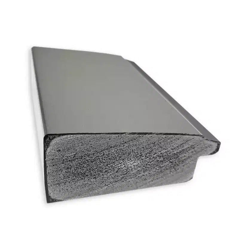 Specchio da parete per bagno Amanti Art con cornice non smussata Vista spazzolata nickel, 42" x 31": Rettangolare, Cornice in polistirene, Montaggio a parete