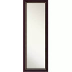 45.7 × 132.1 cm Non-Beveled Signore Bronze Wood on The Door Mirror -: Over-the-Door, Wall-Mounted