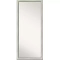 71.1 × 162.6 cm Non-Beveled Flair Silver Patina Leaner Mirror