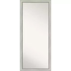 71.1 × 162.6 cm Non-Beveled Flair Silver Patina Leaner Mirror