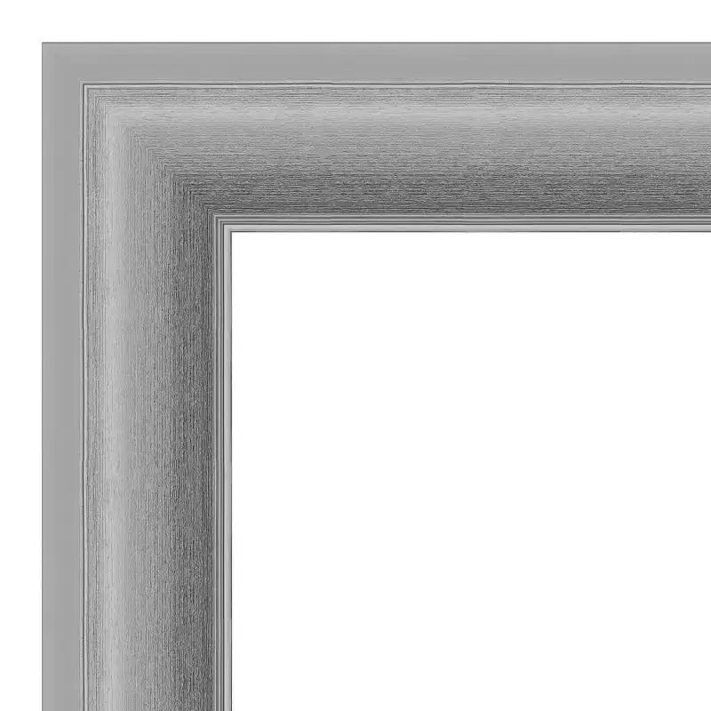 81.3 × 81.3 cm Non-Beveled Peak Polished Nickel Square Bathroom Vanity Wall Mirror