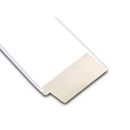 58.4 × 73.7 cm Non-Beveled White Wood Wall Mirror – Modern Rectangle
