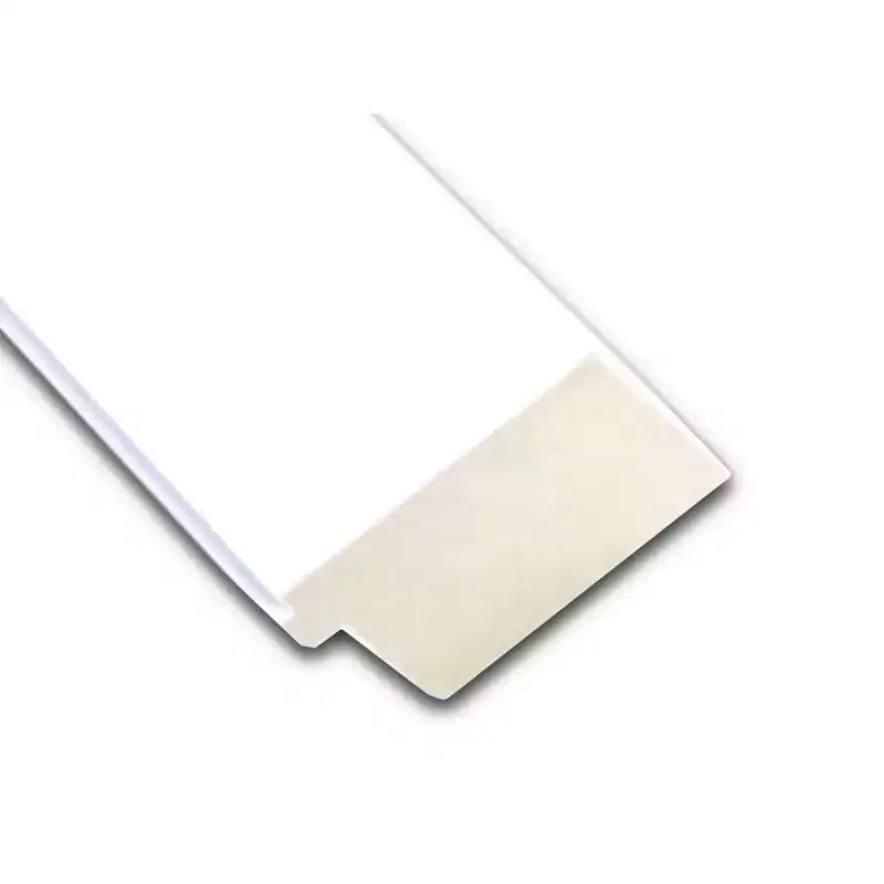 58.4 × 73.7 cm Non-Beveled White Wood Wall Mirror – Modern Rectangle