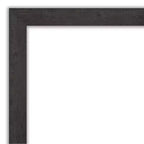 106.7 × 76.2 cm Non-Beveled Rustic Plank Espresso Wall Mirror