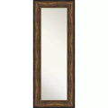 55.9 × 142.2 cm Non-Beveled Ballroom Bronze Full Length on The Door Mirror -: Includes Hanging Hardware