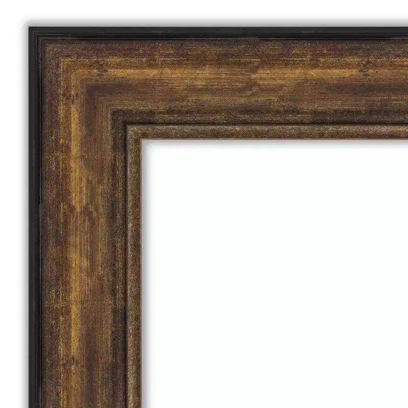 55.9 × 142.2 cm Non-Beveled Ballroom Bronze Full-Length Over-the-Door Mirror