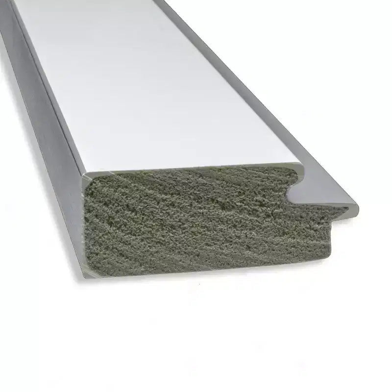 61.0 × 76.2 cm Non-Beveled Eva White Silver Wall Mirror – Modern Rectangular