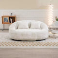 MAYEERTY Bean Bag Sofa Beige Chenille High Back for Adults Kids Indoor Outdoor