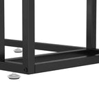vidaXL Tavolino da salotto marmo bianco Vetro temperato, ferro 50x35x65 cm