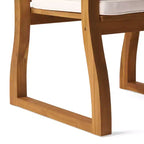 MAYEERTY KD Poltrona in legno Design smontabile comoda con braccioli per soggiorno angolo lettura