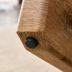 Tavolino da Caffè Rotondo Moderno in Vetro Okak, Tavolino da Tè Piccolo dal Design Distintivo con Gambe in Legno per Soggiorno, Reception, Ufficio, Casali