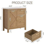 Mobile credenza Acekool con contenitore, credenza moderna con ripiani regolabili per ingresso, soggiorno, cucina