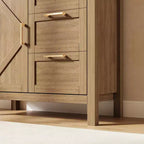 Mobile credenza Acekool con contenitore, credenza moderna con ripiani regolabili per ingresso, soggiorno, cucina