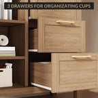 Mobile credenza Acekool con contenitore, credenza moderna con ripiani regolabili per ingresso, soggiorno, cucina