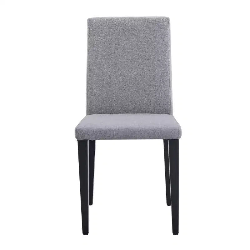 MAYEERTY Set di 4 Sedie da Pranzo in Lino Cotone Grigio Chiaro, Seduta Versatile e Confortevole