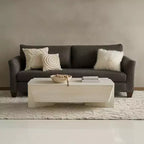 Royal Hampton Coffee Table | 45 Rectangular Handcrafted Mango Wood | Solid Asymmetric Base
