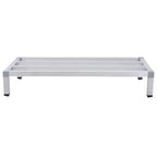 Scaffale per stoccaggio 122 x 35,5 cm, 20 cm da terra, ripiano basso per pavimenti usato per la conservazione in cucine, ristoranti, supermercati, negozi di alimentari