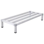 Scaffale per stoccaggio 122 x 35,5 cm, 20 cm da terra, ripiano basso per pavimenti usato per la conservazione in cucine, ristoranti, supermercati, negozi di alimentari