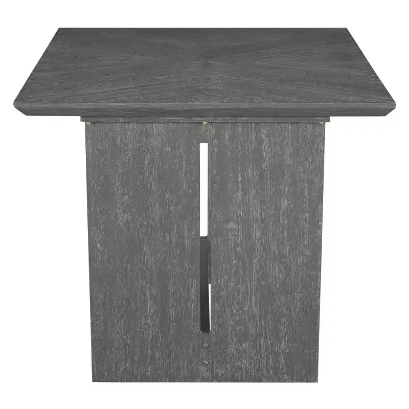 Set da pranzo di 6 pezzi con tavolo in legno di gomma da 152 cm, sedie imbottite e panca, stile retrò