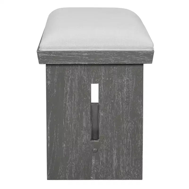 Set da pranzo di 6 pezzi con tavolo in legno di gomma da 152 cm, sedie imbottite e panca, stile retrò