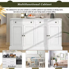 GDFStudio Philip 58 Armadietto Credenza Buffet con Cassetti e Ripiani Regolabili