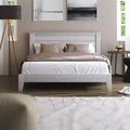 Galano Queen Tiena Lencia Bed with Headboard  Dusty Grey Oak