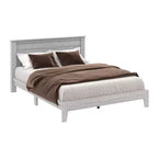 Letto Galano Queen Tiena Lencia con testiera in rovere grigio polvere