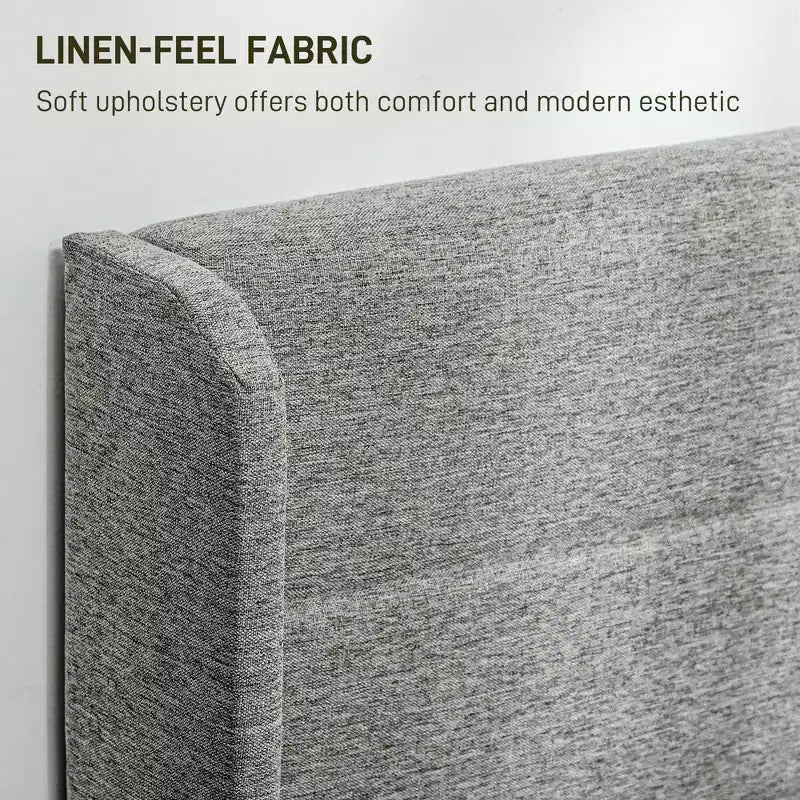 GDFStudio Larisa Letto Moderno Imbottito con Testiera e 4 Cassetti Contenitore