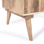 ModernLuxe Mobile Contenitore/Madia con 2 Cassetti in Legno di Mango Naturale