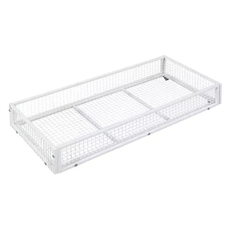 Bellemave Letto Matrimoniale per Bambini, Letto Matrimoniale in Metallo con Cassetto per Ragazzi, Ragazze, Struttura Letto Matrimoniale con Testiera a Forma di Casetta, Letto a Casetta Matrimoniale, Bianco