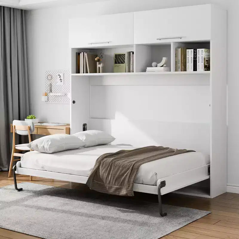 VEVOR Kit Letto a Scomparsa, Dimensioni Singole, Kit Hardware Meccanico Letto a Muro Fai da Te Deluxe, Supporto Telaio Letto Resistente a Leva Pneumatica, Spazio Letto Pieghevole, Nero