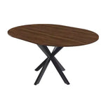 Okak 59IN Tavolo da Pranzo Moderno Retrattile per 6 Persone, Tavolo Pieghevole con Base in Acciaio al Carbonio, Tavolo da Cucina per Sala da Pranzo, Soggiorno