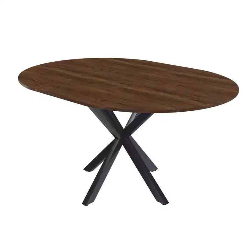 Okak 59IN Tavolo da Pranzo Moderno Retrattile per 6 Persone, Tavolo Pieghevole con Base in Acciaio al Carbonio, Tavolo da Cucina per Sala da Pranzo, Soggiorno