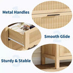 Comodino a 5 cassetti, Comò moderno in legno per camera da letto con maniglie e cassetti portaoggetti, Mobile TV in stile rustico per soggiorno, camera da letto, corridoio